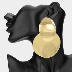 Gold Avant-Garde Spherical Earrings
